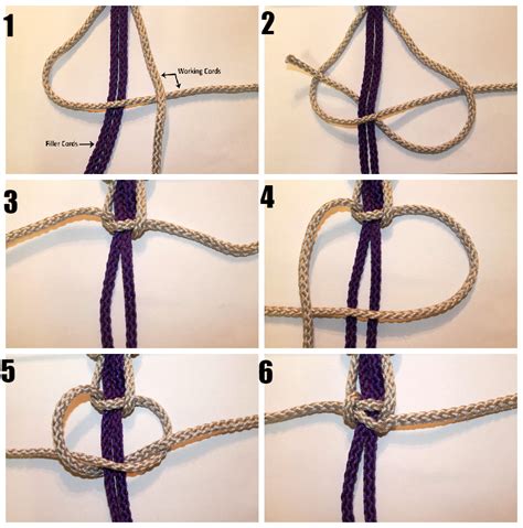 Macrame square knot, Macrame knots, Macrame bracelet patterns