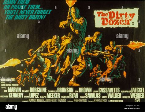 THE DIRTY DOZEN -1967 POSTER Stock Photo - Alamy