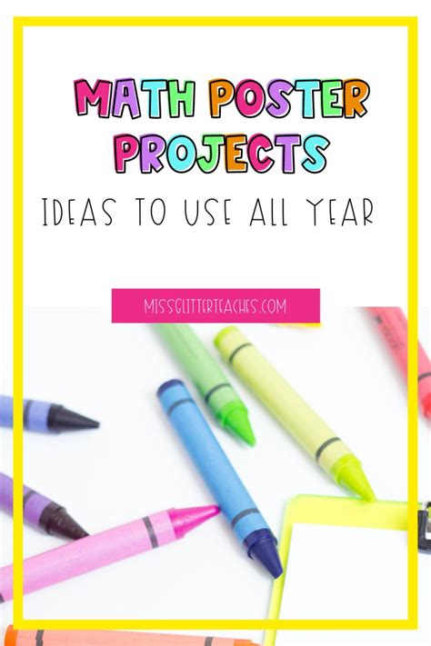 3 Easy Math Poster Project Ideas - Miss Glitter Teaches