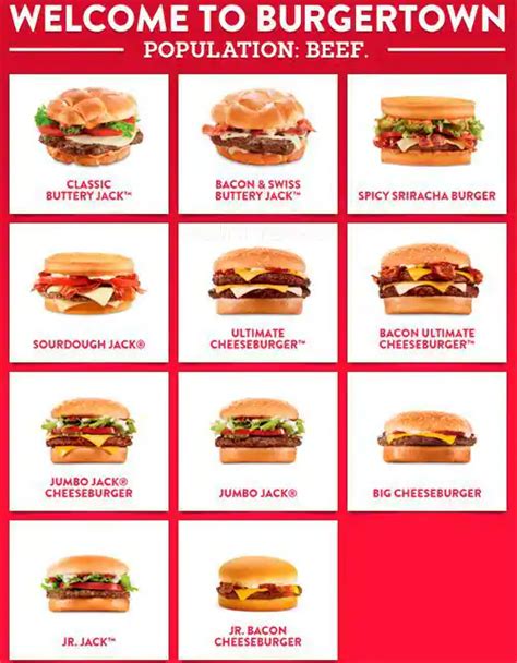 Jack in the Box Menu, Menu for Jack in the Box, Mission Valley, San ...