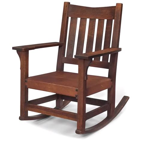 Gustav Stickley #311 Rocker | Craftsman style rocking chair, Arts and ...