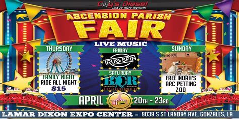 Ascension Parish Fair (April 20-23 ) - Louisiana's Sweet Spot