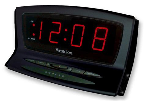 Westclox LED Automatic-set Alarm Clock 70012BK - TVs & Electronics ...