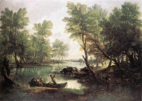 River landscape, 1768 - 1770 - Thomas Gainsborough - WikiArt.org