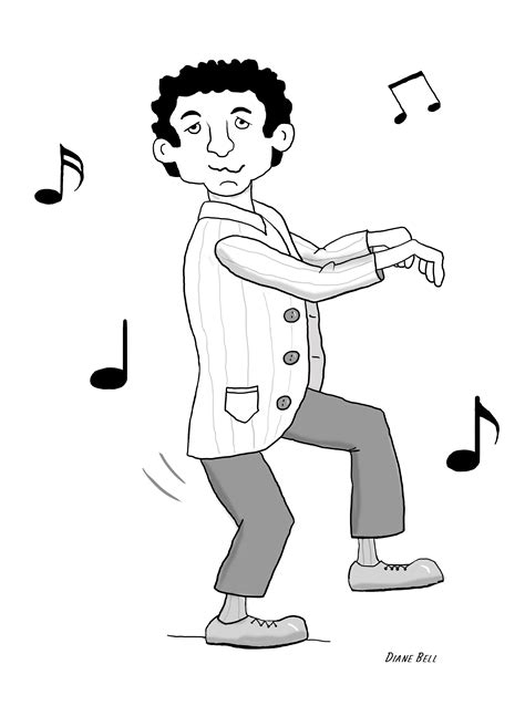 Disco Dan | Funny cartoon drawings, Black and white cartoon, Cartoon ...