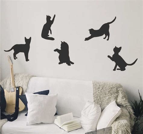 Dancing cats wall decal - TenStickers