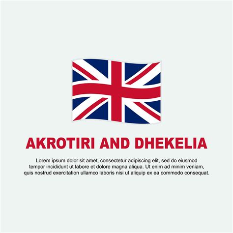 Akrotiri And Dhekelia Flag Background Design Template. Akrotiri And ...