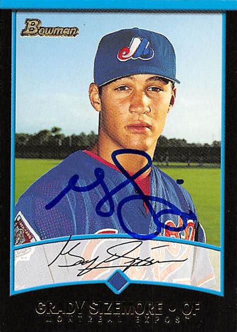 Grady Sizemore autographed Baseball Card (Montreal Expos, FT) 2001 ...