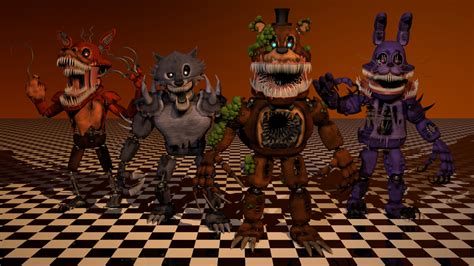 My 3D models of the Twisted animatronics : r/fivenightsatfreddys