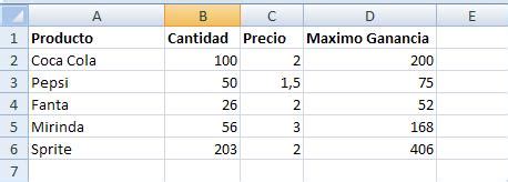 Ejemplos de Hoja de cálculo en Excel