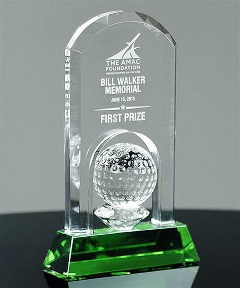 Flight Crystal Golf Award | Trophy design, Golf trophies, Acrylic trophy