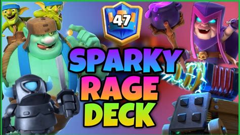 TOP 50 LADDER W/ GOBLIN GIANT SPARKY RAGE DECK | CLASH ROYALE - YouTube