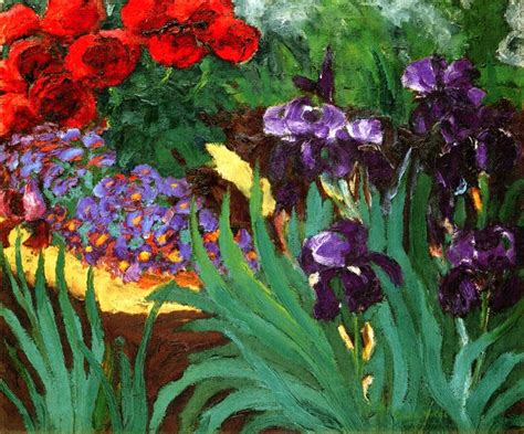 Flower Garden, Emile Nolde, 1922 | Wie man blumen malt, Blumen gemälde ...