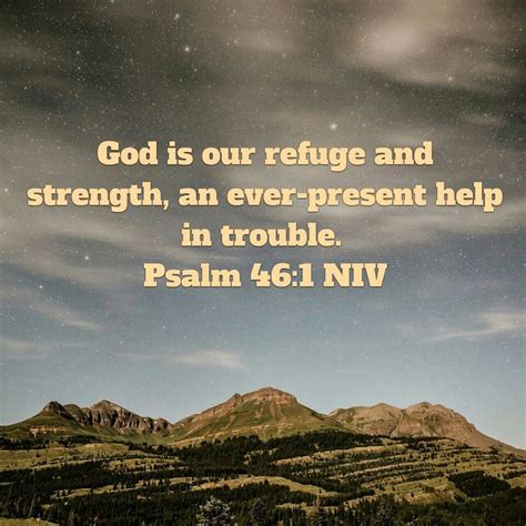 Psalm 46:1 NIV | Bible quotes prayer, Scripture verses, Bible study ...