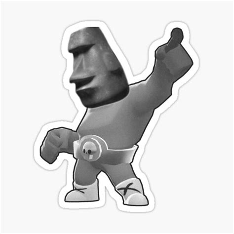 "Moyai Emoji - Moai Statue - meme" Sticker for Sale by Yung-Shop ...