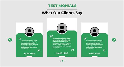 Testimonials layout UI design. Template for customer review, feedback ...