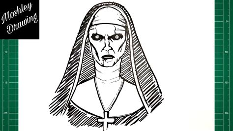 How to Draw Valak The Nun from The Conjuring - YouTube