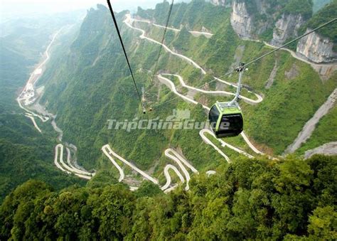 Tianmen Mountain Cable Car - Zhangjiajie Tianmen Mountain National ...