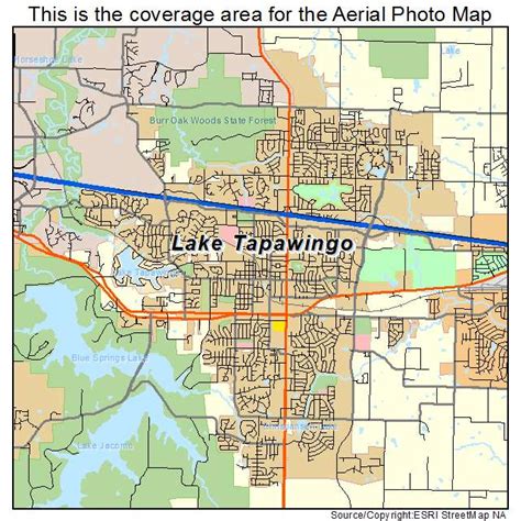 Aerial Photography Map of Blue Springs, MO Missouri