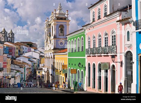 Brazil, Bahia: Historic center Pelourinho in Salvador da Bahia Stock ...