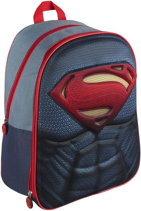 Amazon.com: DC 2100001621 40 cm Superman 3D Effect Suit Backpack (Large ...