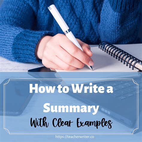 How to Write a Summary With Examples