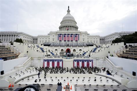 Inauguration Day 2021 Flags On Capitol Building / Construction for the ...