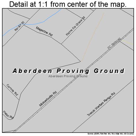 Aberdeen Proving Ground Maryland Street Map 2400175