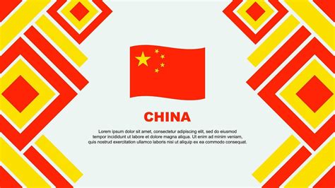 China Flag Abstract Background Design Template. China Independence Day ...