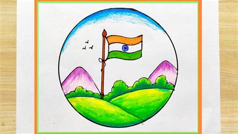 How To Draw Indian Flag Step By Step Easy Tiranga Drawing – NBKomputer