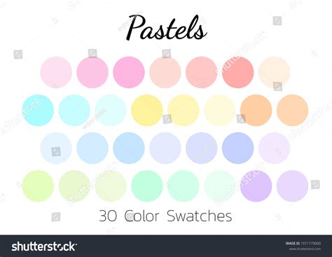 Pastel Color Chart: Over 7,326 Royalty-Free Licensable Stock Vectors ...