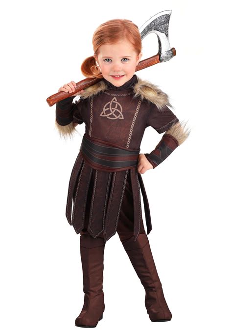 Valorous Viking Girl's Toddler Costume | Viking Costumes