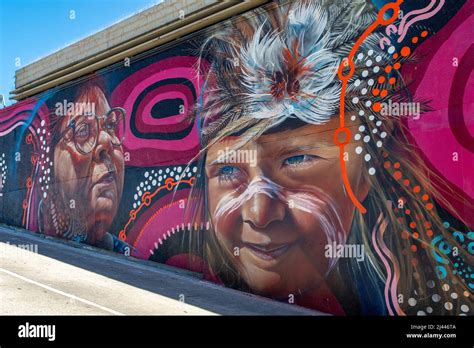 Indigenous Street Art, Frankston, Victoria, Australia Stock Photo - Alamy