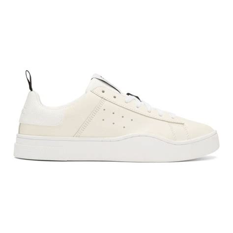 DIESEL White S-Clever Sneakers. #diesel #shoes # | Sneakers, Diesel ...