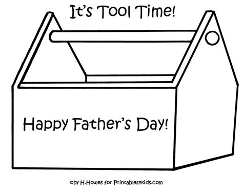 Print and color toolbox for Father's Day gift or card | Father's day ...