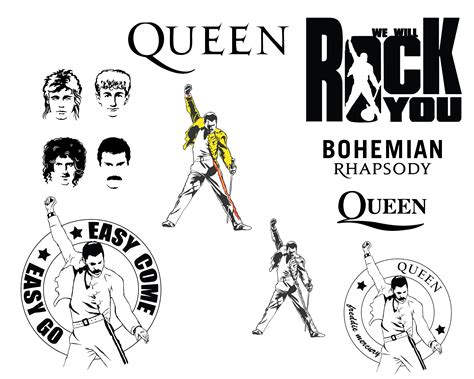 QUEEN BOHEMIAN RHAPSODY Svg Png Eps and Ai Formats Ready - Etsy