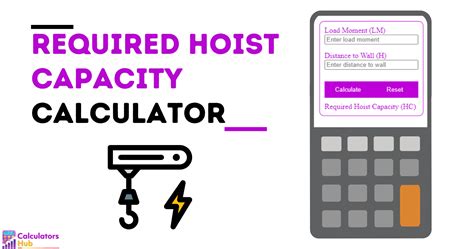 Required Hoist Capacity Calculator Online