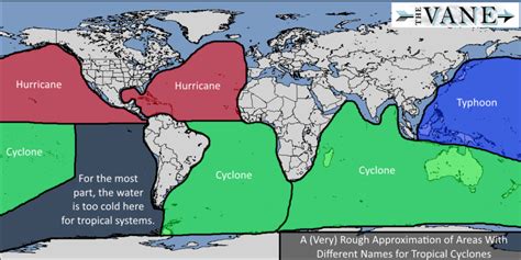 Hurricane vs. Typhoon vs. Cyclone : r/MapPorn