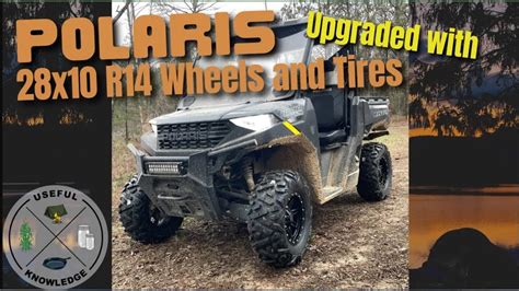 Polaris Ranger 1000 28" Tires and Wheels Upgrade (NO Lift) | Useful ...