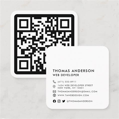 14 qr code business card templates design ideas impress your audience ...