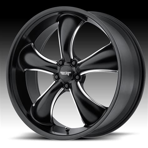 American Racing AR912 TT60 Satin Black Milled Custom Wheels Rims ...