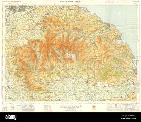 North York Moors OS Map Stock Photo - Alamy