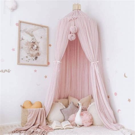 Pink Kids Canopy for Crib – Kids Land - Nursery Decor | Kids canopy ...