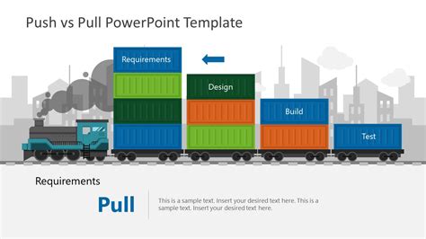 Push vs Pull Train Metaphor Shapes - SlideModel