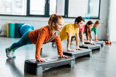 Children doing plank exercise with step platforms - Lakeshore Sport ...