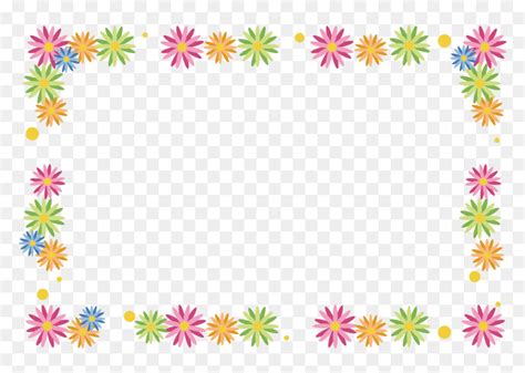 Flower Clipart Border Line - Party Border Clipart, HD Png Download - vhv