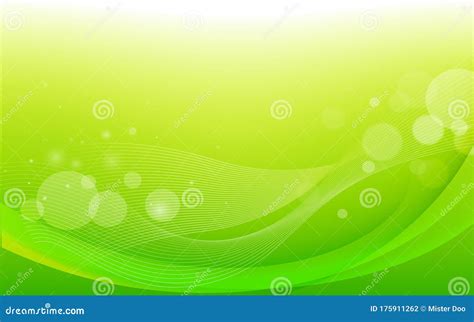 Green Abstract Background with Modern Style Stock Vector - Illustration ...