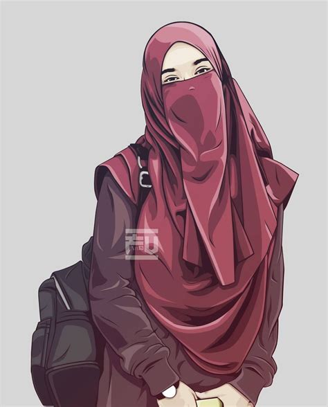 #hijab #vector #niqab #ahmadfu22 Arab Girls Hijab, Girl Hijab, Muslim ...