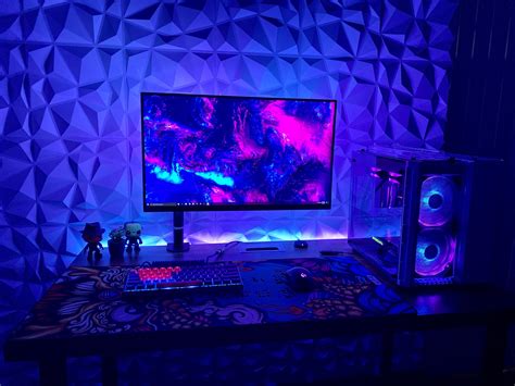 Added 3D wall panels today : r/battlestations