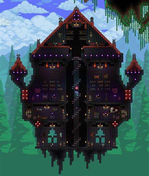 PC - Post Your 1.3 base here! | Page 3 | Terrarium base, Terraria house ...